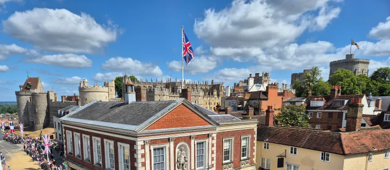 Roof top view of Windsor Guildhall: Photo Credit Tom Flather
