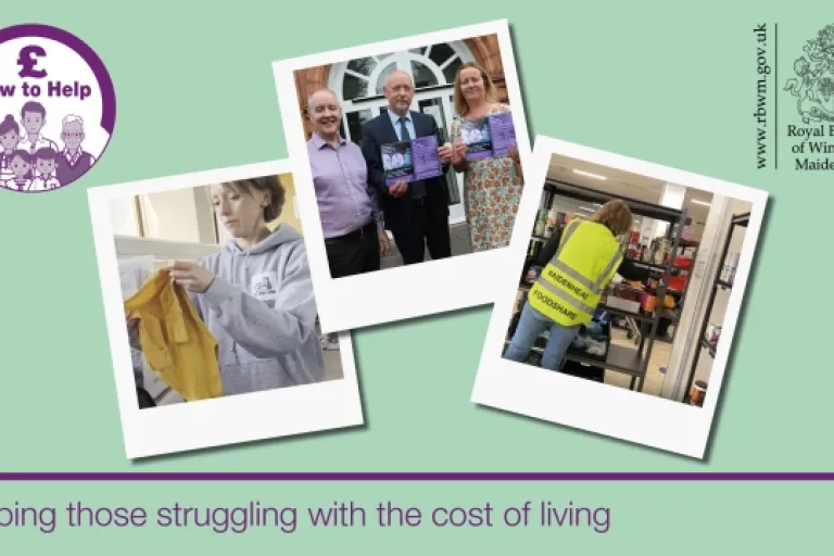 Helping those struggling with the cost of living" and includes photos of community partners