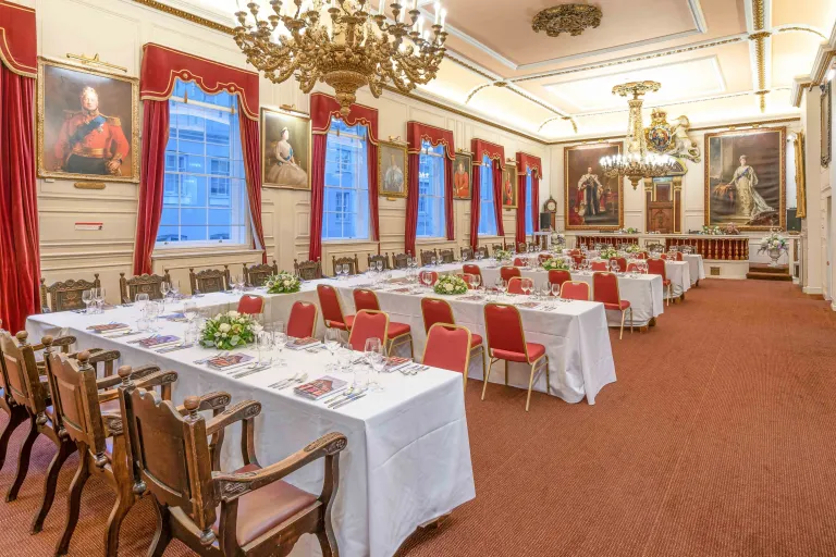 Windsor Guildhall: Private dining, table layout