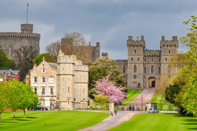 Photo of Windsor Castle from The Long Walk