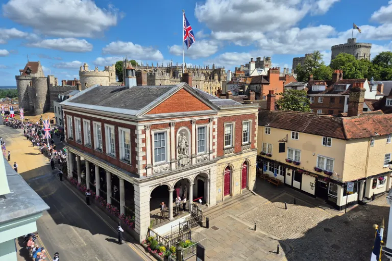 Roof top view of Windsor Guildhall: Photo Credit Tom Flather