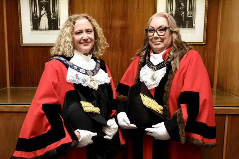 The Mayor, Cllr Martin, and Deputy Mayor, Cllr Taylor