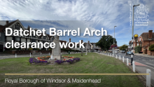 Image of Datchet with the words Datchet Barrel Arch clearance work