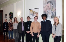 Cllr Werner and Cllr Reynolds with the young artists and tutors at Maidenhead Town Hall.
