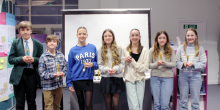 Students with their Oscars
