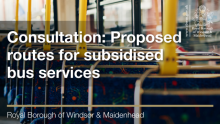 Consultation: Proposed routes for subsidised bus services