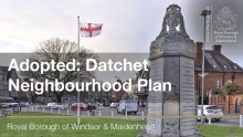 This image shows Datchet village centre. Adopted: Datchet Neighbourhood Plan. 