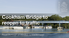 Cookham Bridge to reopen to traffic