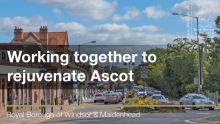 This image shows Ascot High Street. Working together to rejuvenate Ascot.