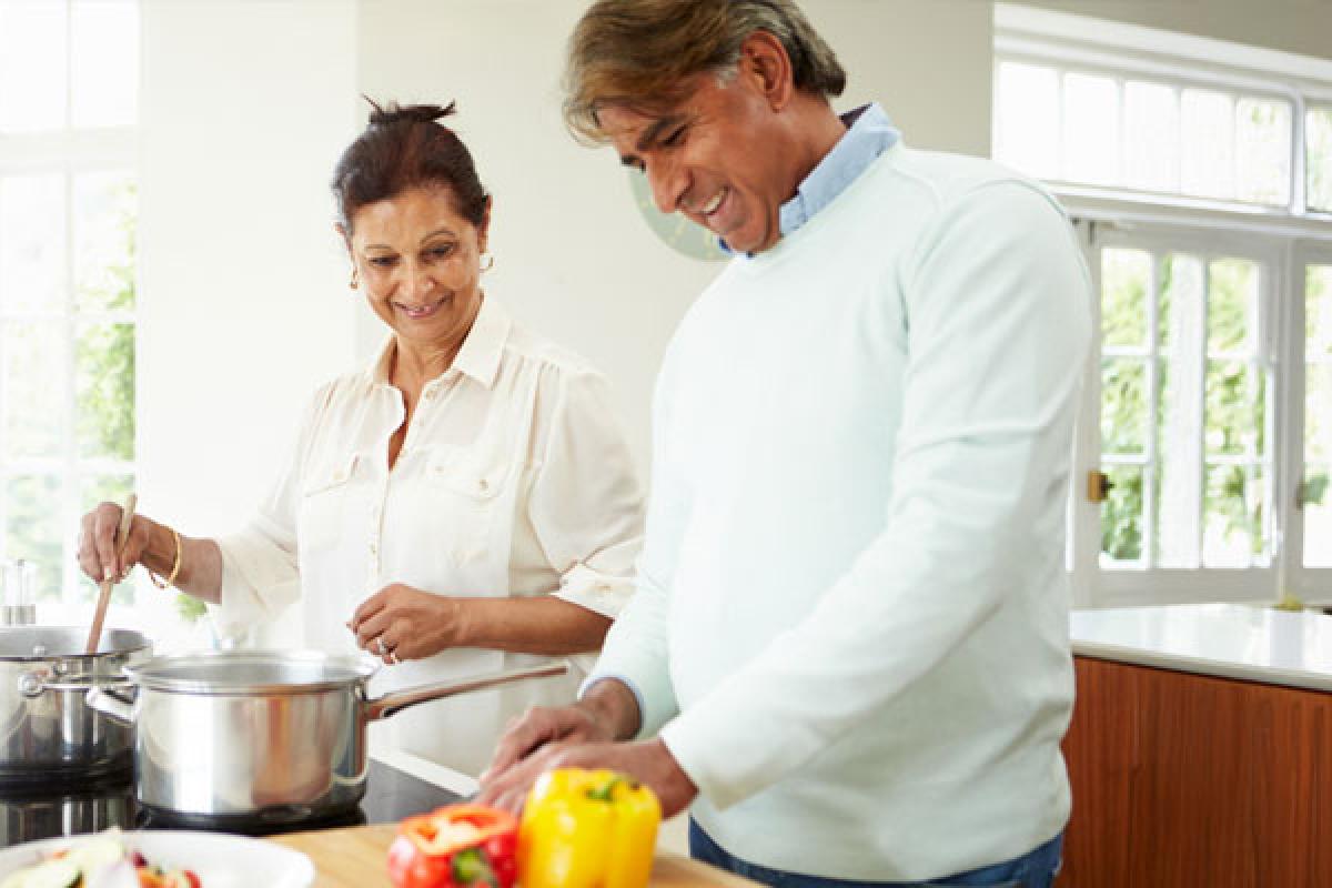 People cooking