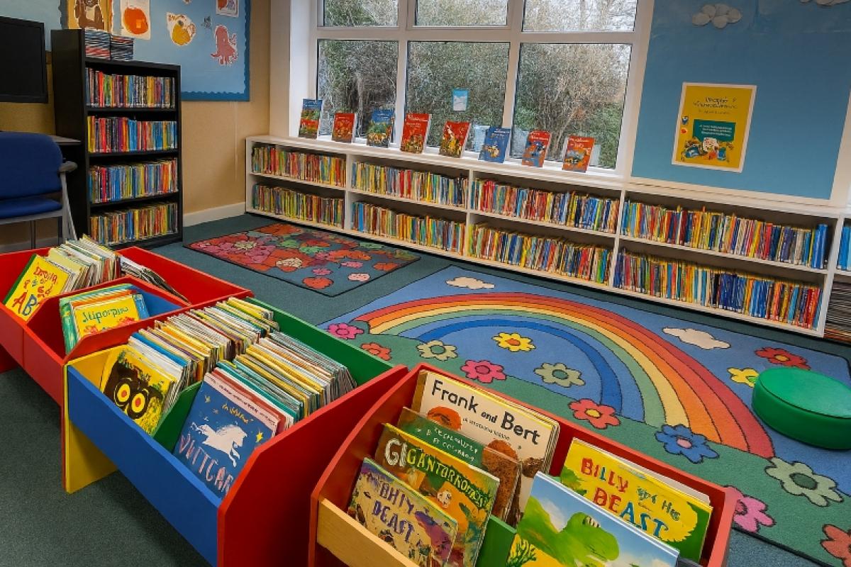 Cookham Library: Children's reading area