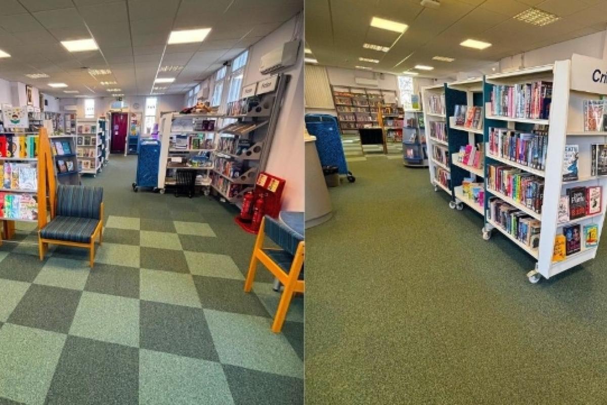 Datchet Library: Books and shelving