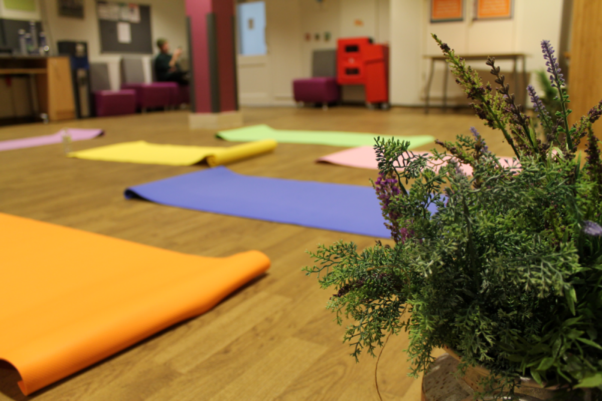 Ascot Durning Library: Communal space for hire: Exercise mats