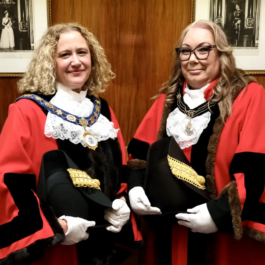 The Mayor, Cllr Martin, and Deputy Mayor, Cllr Taylor